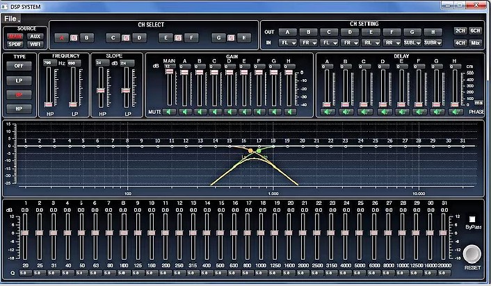 Awave DSP6-8 | Bilstereo Bass forsterker høytaler støydemping DSP DAB ...